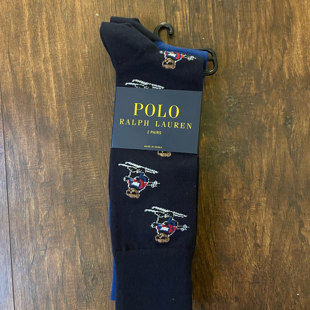 Polo Ralph Lauren Black and Blue Socks